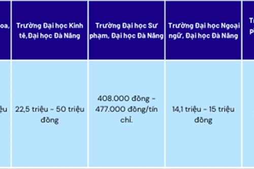 Chi tiết mức học phí năm học 2024-2025 của 6 trường thành viên thuộc ĐH Đà Nẵng