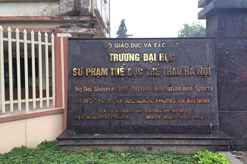 Trường Đại học Sư phạm Thể dục Thể thao Hà Nội